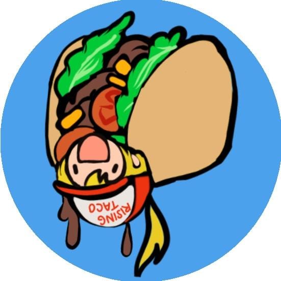 Terry Rising Taco Sticker