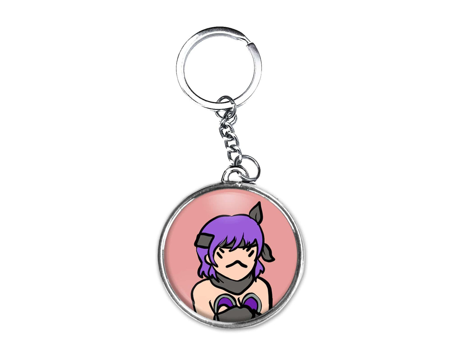 Ayane Button Keychain