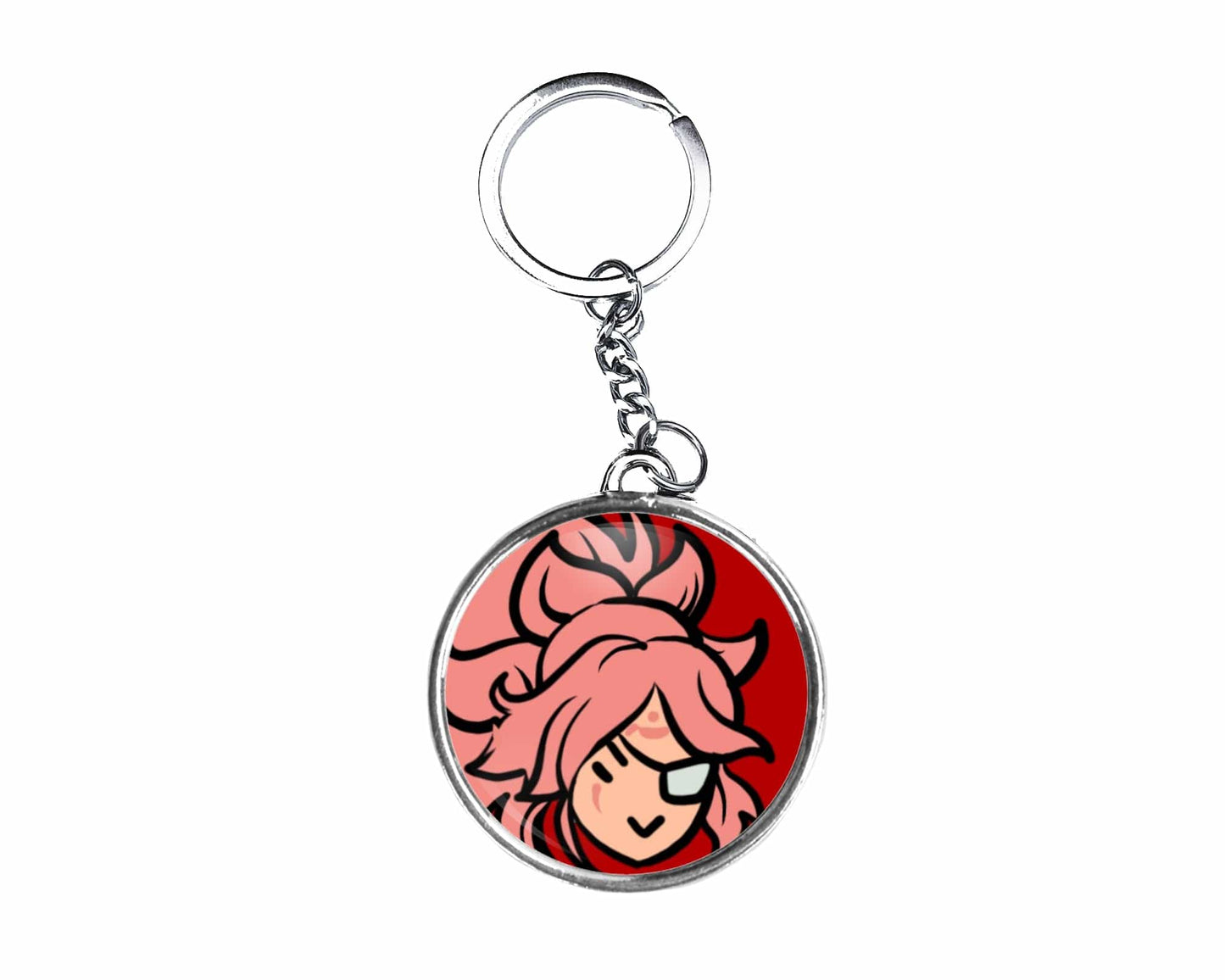 Baiken Button Keychain