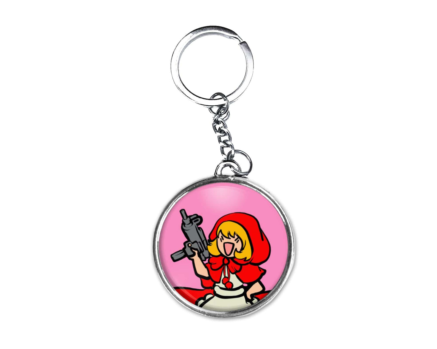 BB Hood Button Keychain