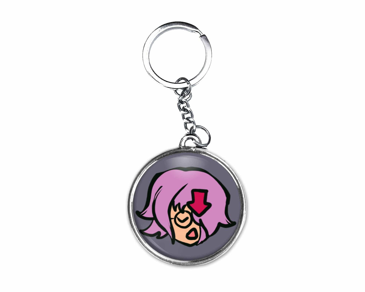 Bedman Button Keychain