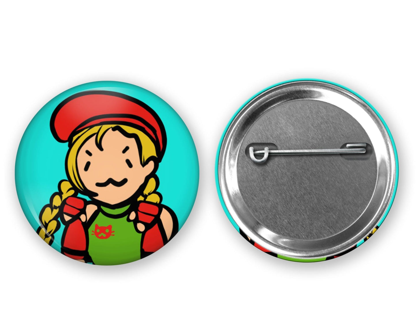 Cammy Cat Button