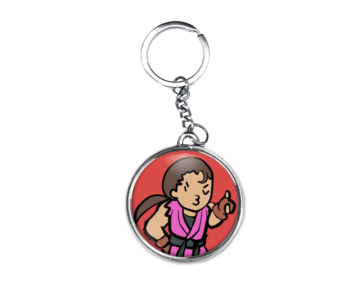 Dan Button Keychain
