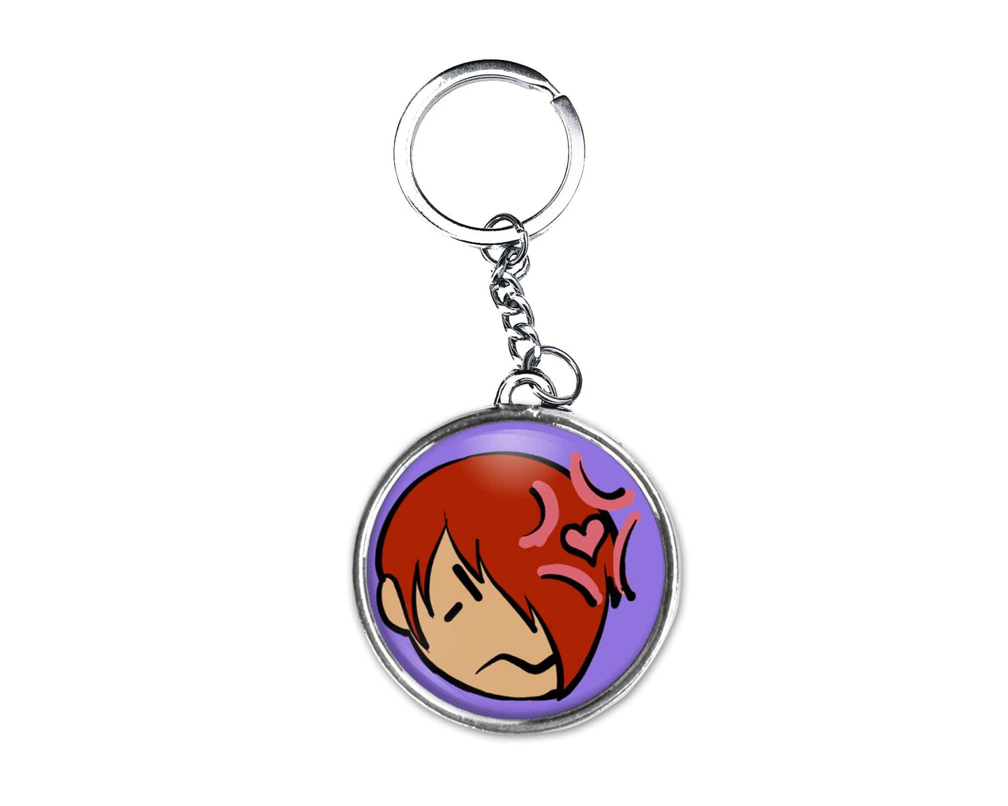 Iori Tsundere Button Keychain