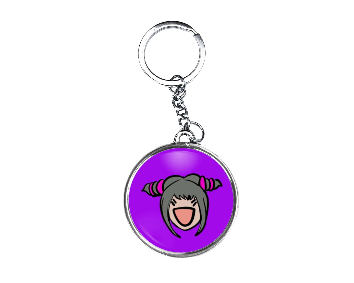Juri Happy Button Keychain