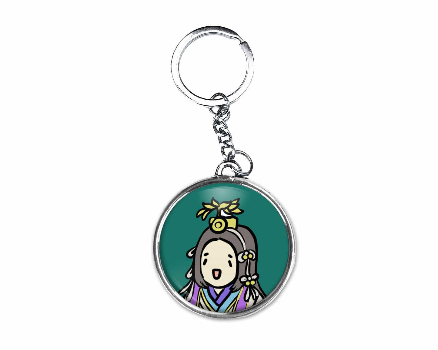 Kaguya Button Keychain