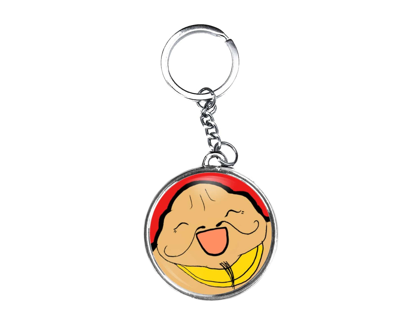 Karnov Button Keychain