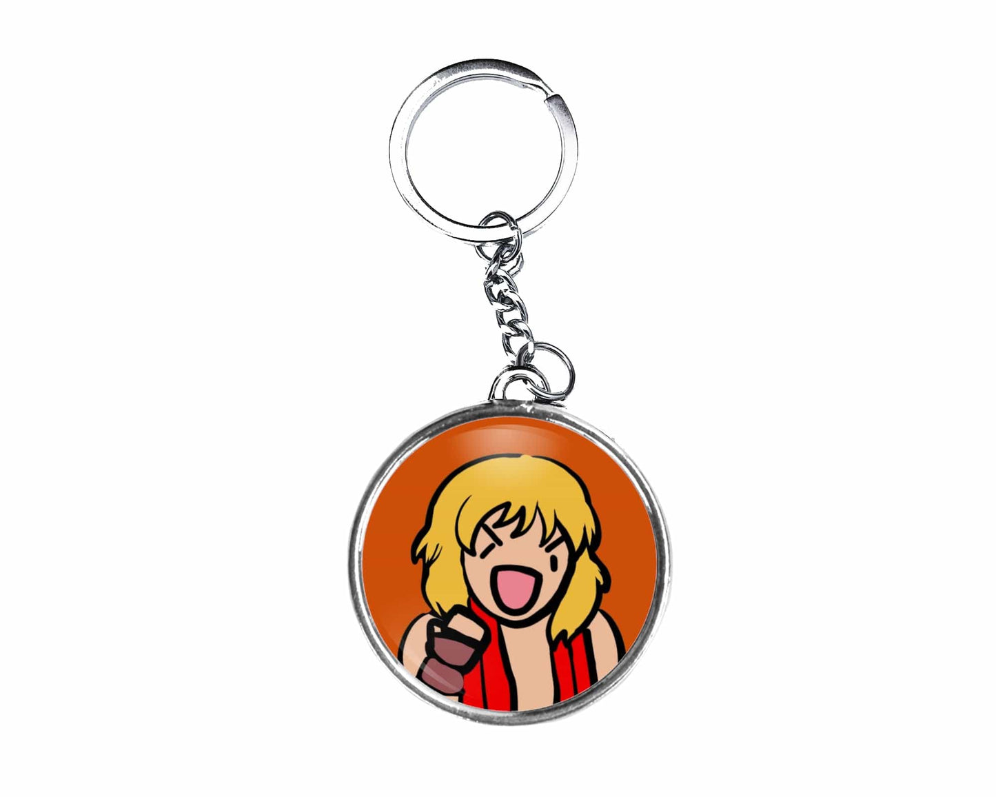 Ken Button Keychain