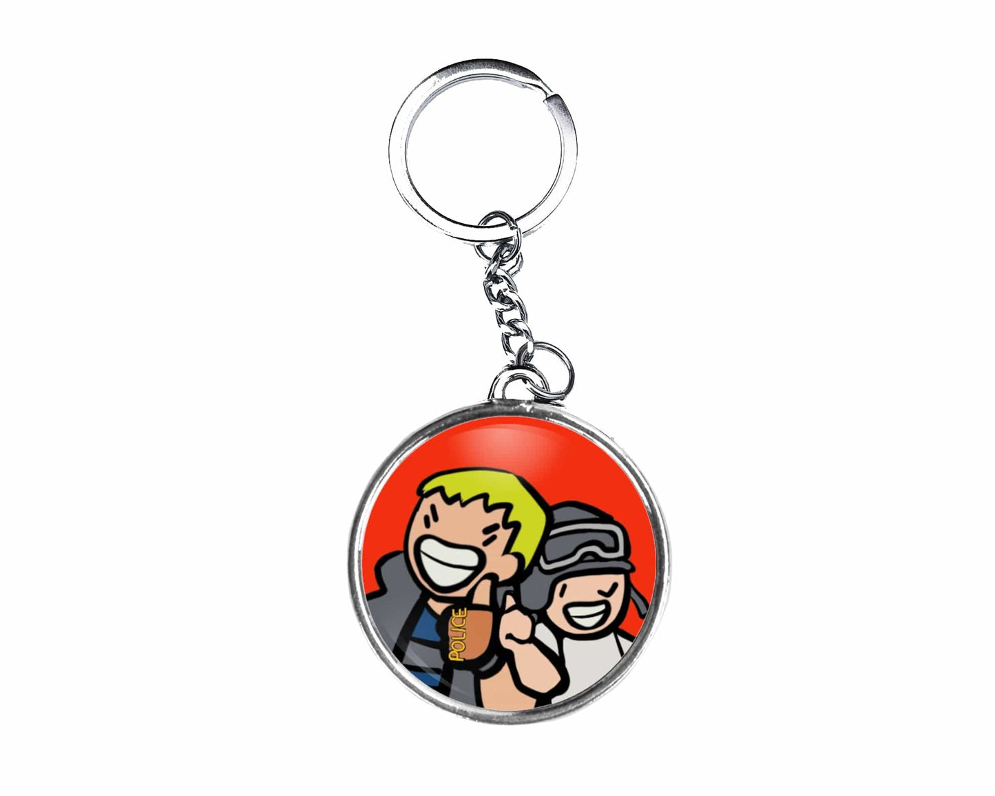 Kevin Button Keychain