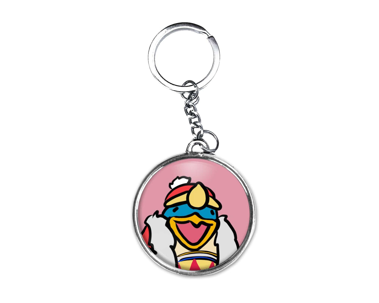 King DeDeDe Button Keychain