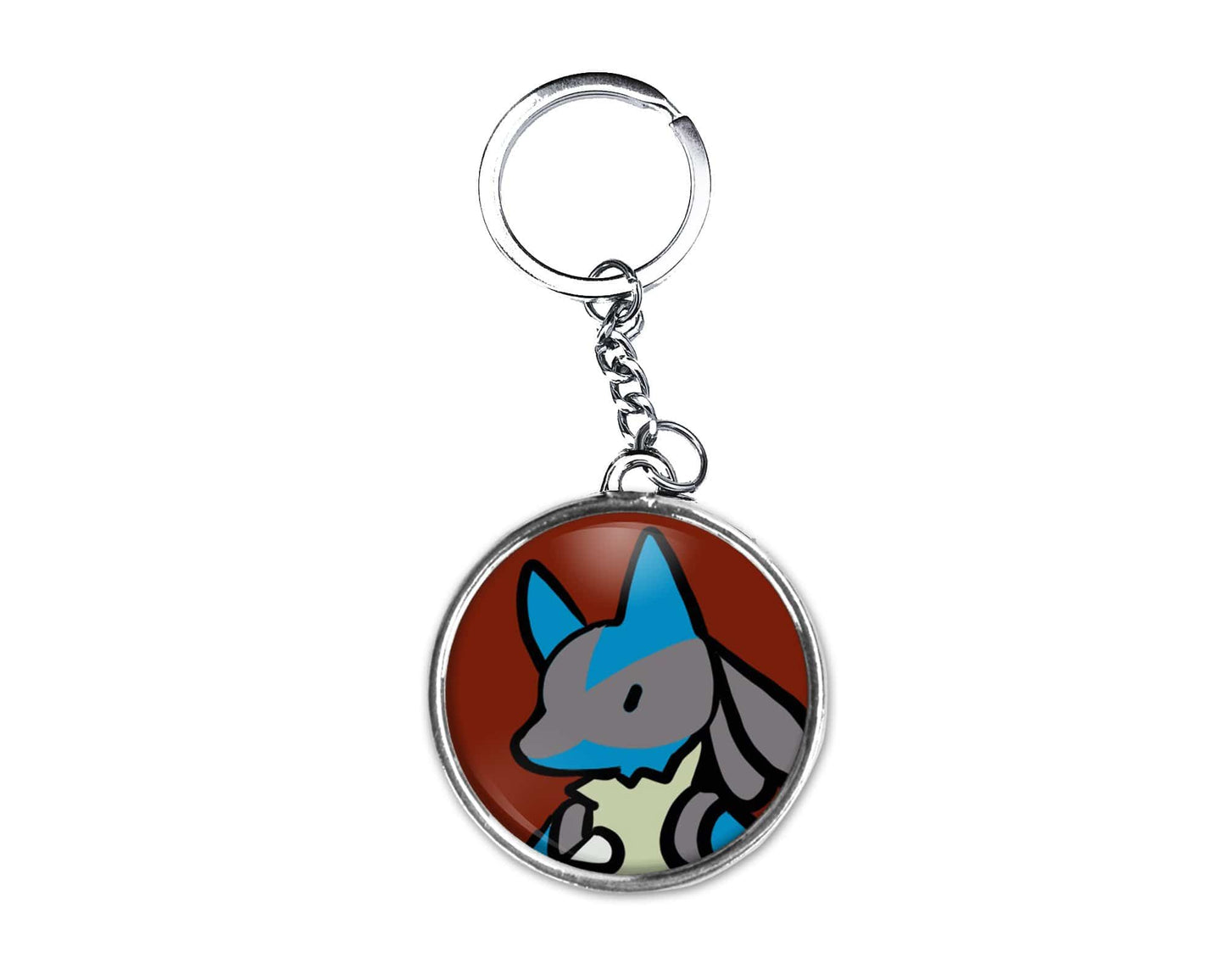 Lucario Button Keychain