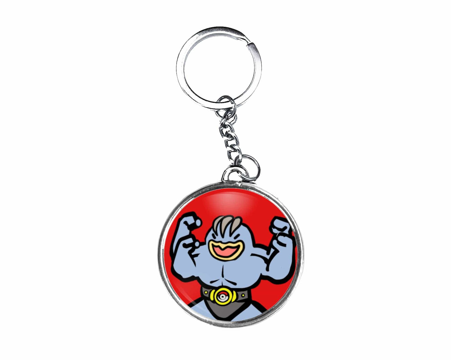 Machamp Button Keychain