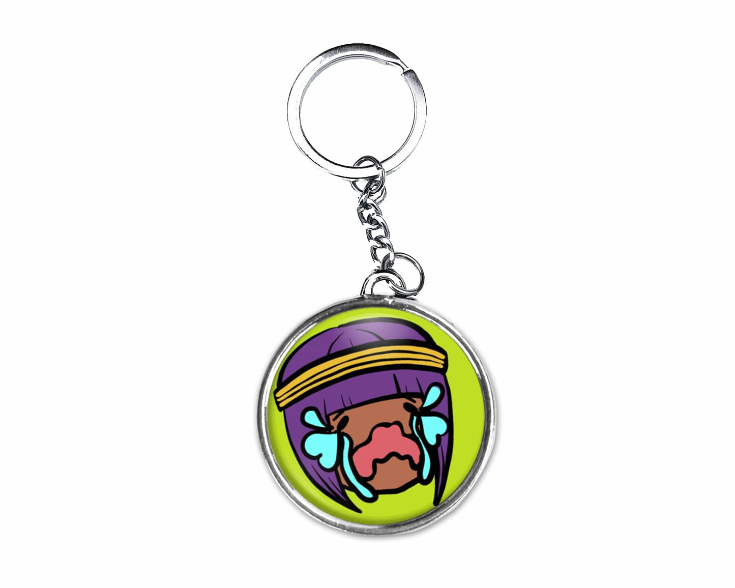 Menat Crying Button Keychain