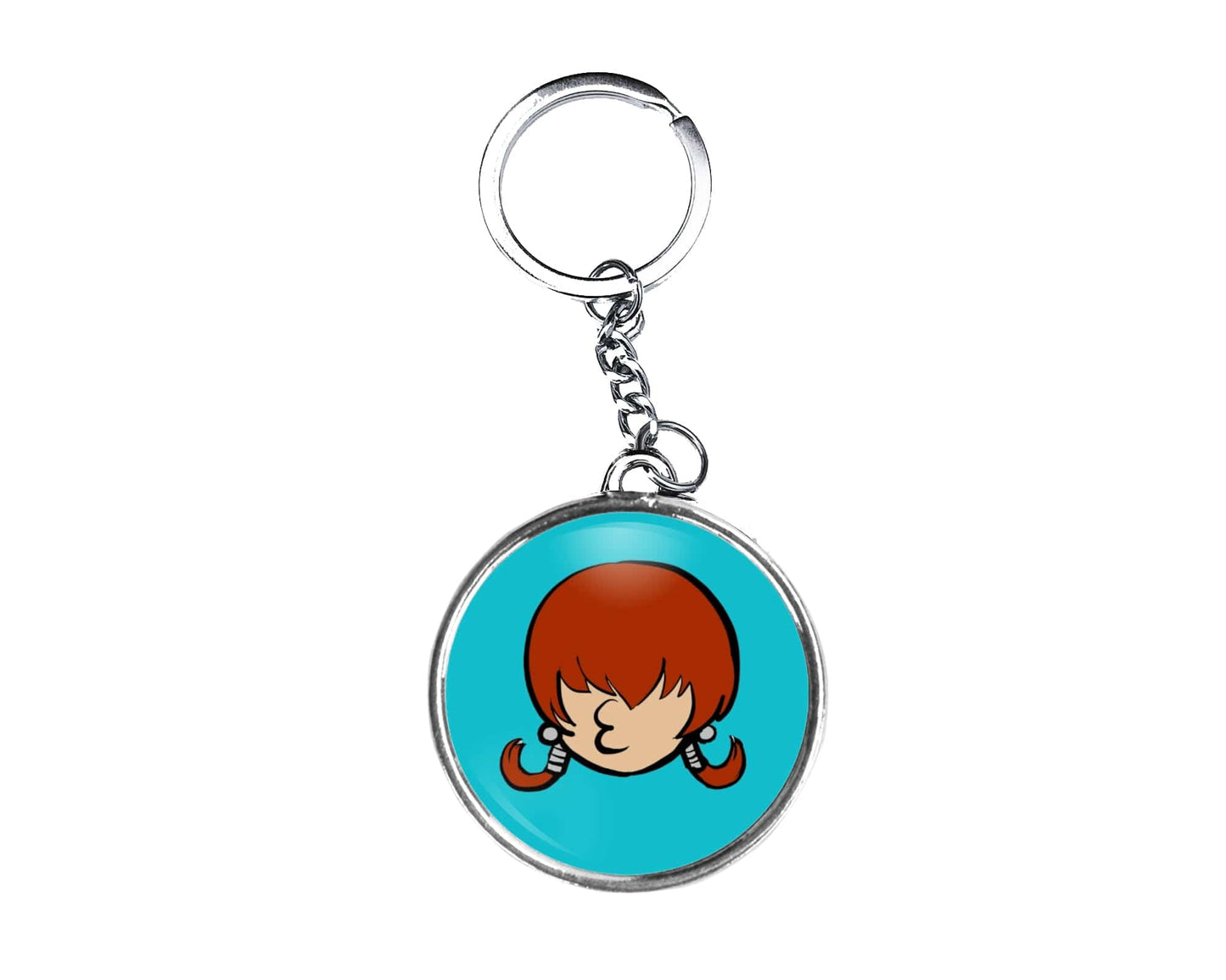 Shermie Kissy Button Keychain