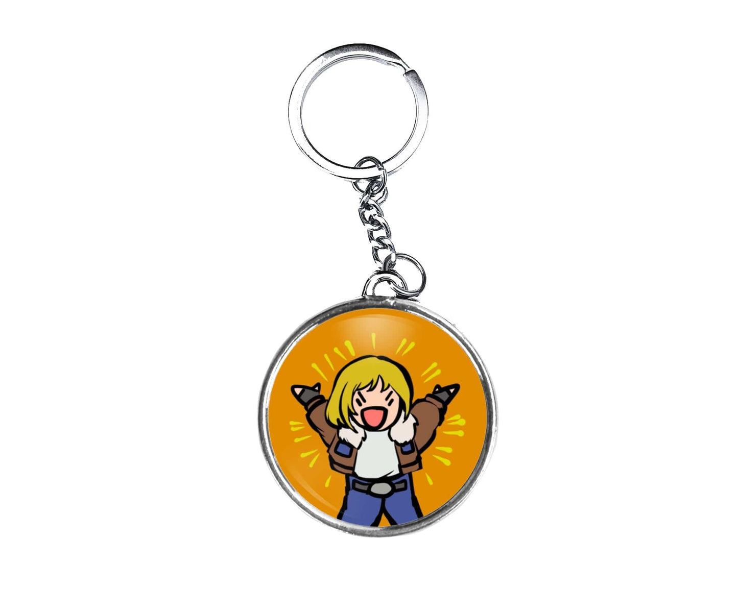 Terry 1 Button Keychain