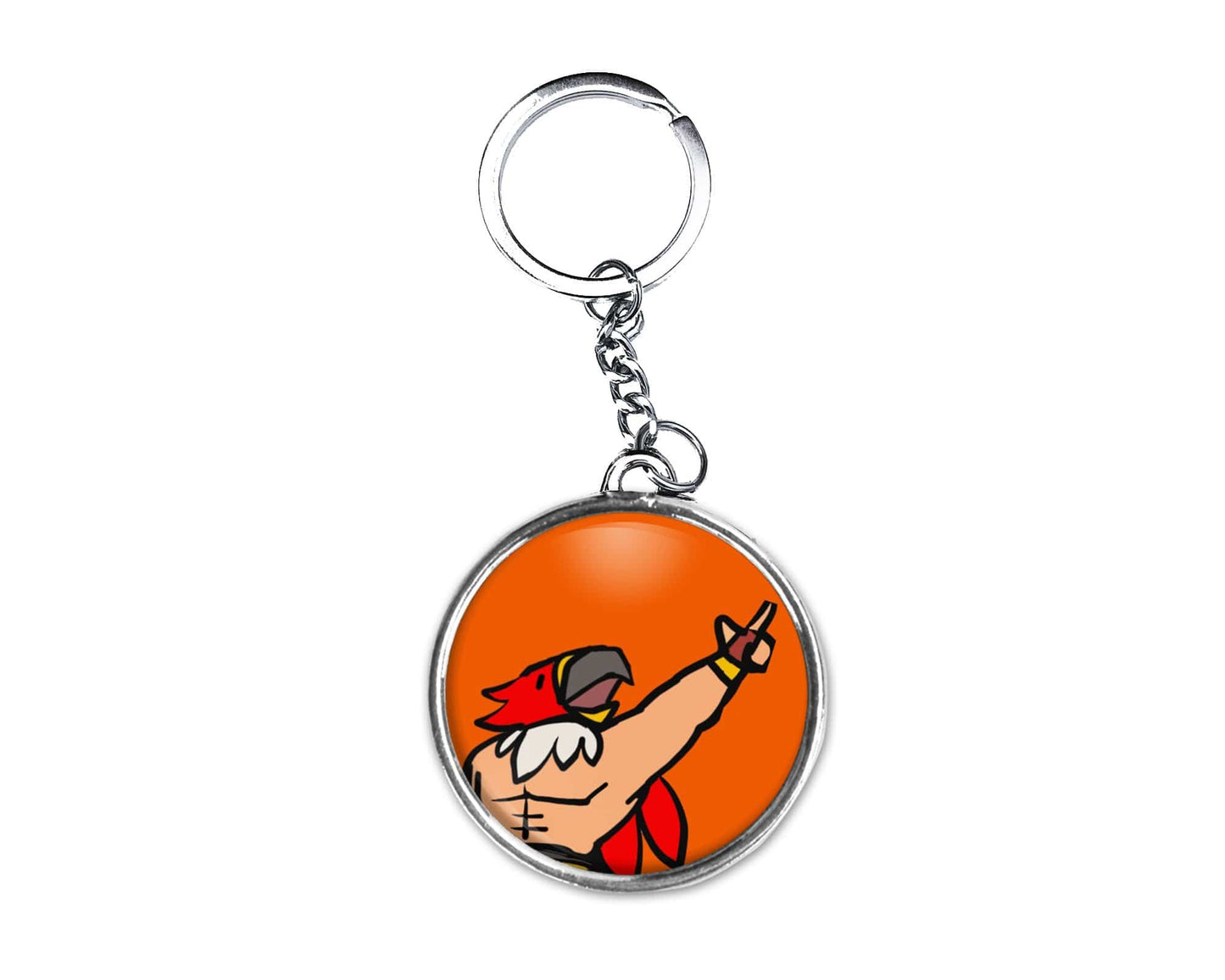 Tizoc Button Keychain