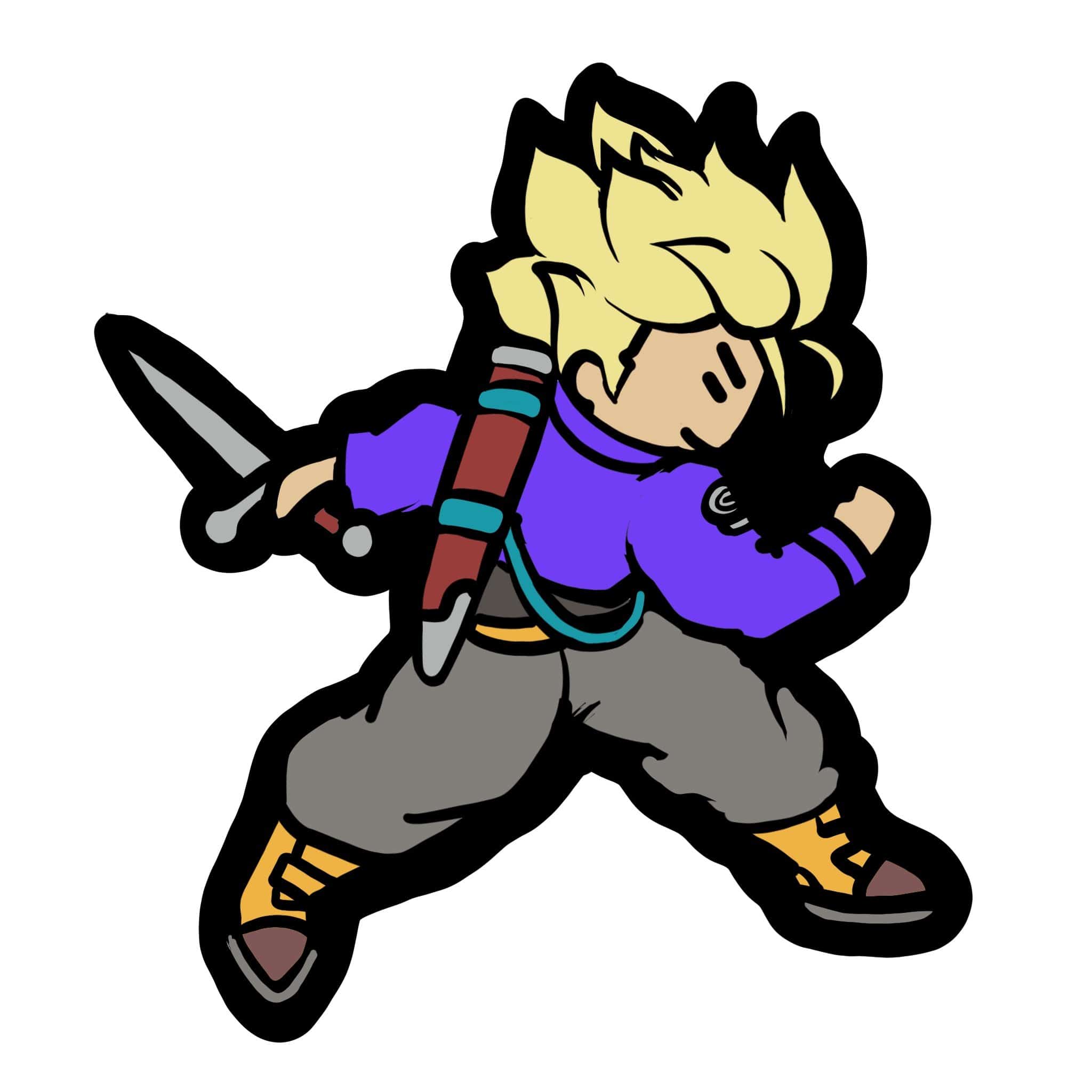 Trunks Sticker Future Trunks Sticker – Saltamiya