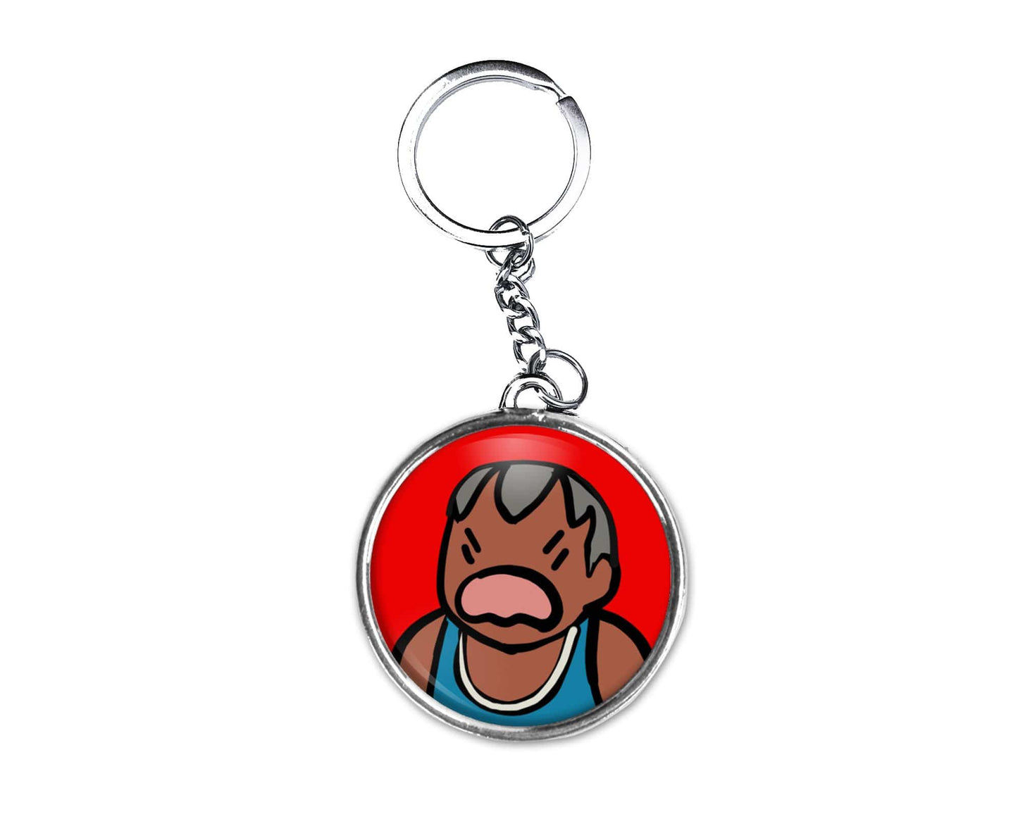 Balrog Angry Button Keychain