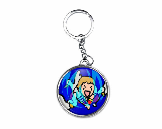 Geese Geese Button Keychain